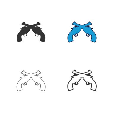 silah ikonu vektör illüstrasyon tasarımı