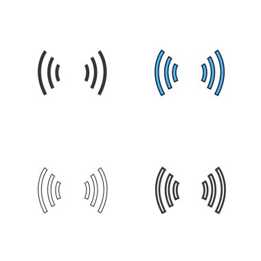 kablosuz ikon vektör illüstrasyon tasarımı