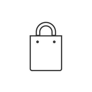 Alışveriş poşeti ikon vektör illüstrasyon tasarımı