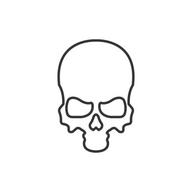 kafatası simgesi vektör illüstrasyon tasarımı