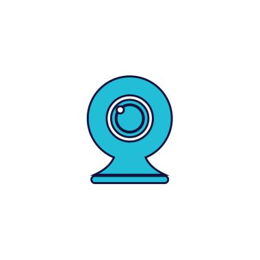 Web cam simgesi vektör illüstrasyon tasarımı