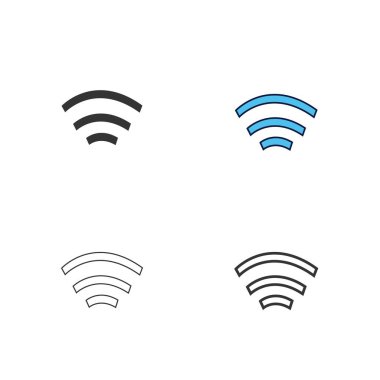 wifi simgesi vektör çizimi tasarımı