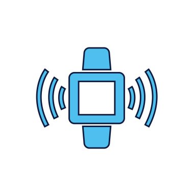 kablosuz akıllı saat ikon vektör illüstrasyon tasarımı