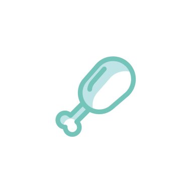 Web sitesi ve grafik tasarımı için tavuk budu simgesi vektör çizimi