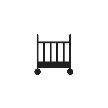 Web sitesi ve grafik tasarımı için beşik simgesi vektör illüstrasyonu