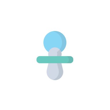 Web sitesi ve grafik tasarımı için emzik ikonu vektör çizimi