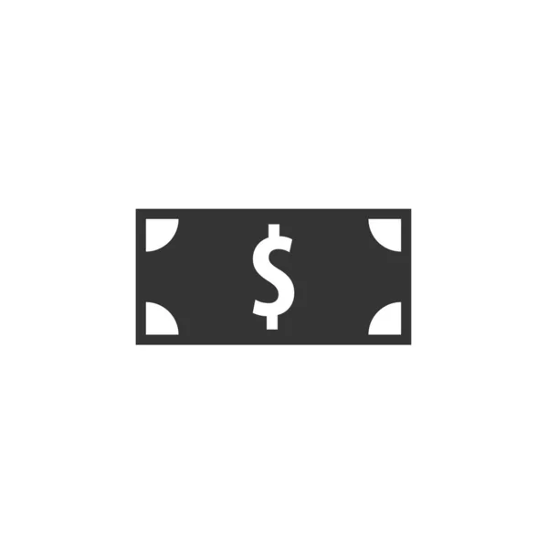 Dólar Factura Icono Vector Ilustración Diseño — Vector de stock