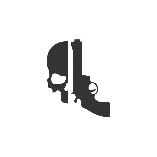 Pistol Grupp Gangster Ikon Vektor Illustration Design — Stock vektor