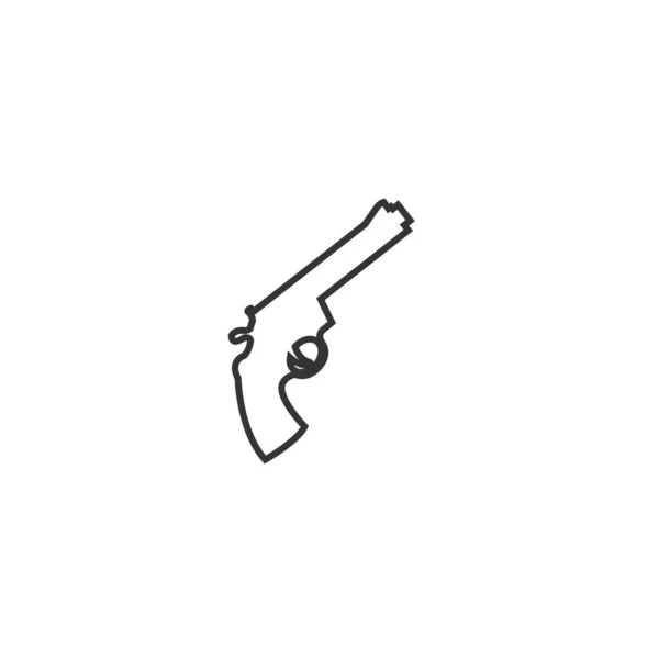 Pistola Pistola Icono Vector Ilustración Diseño — Vector de stock