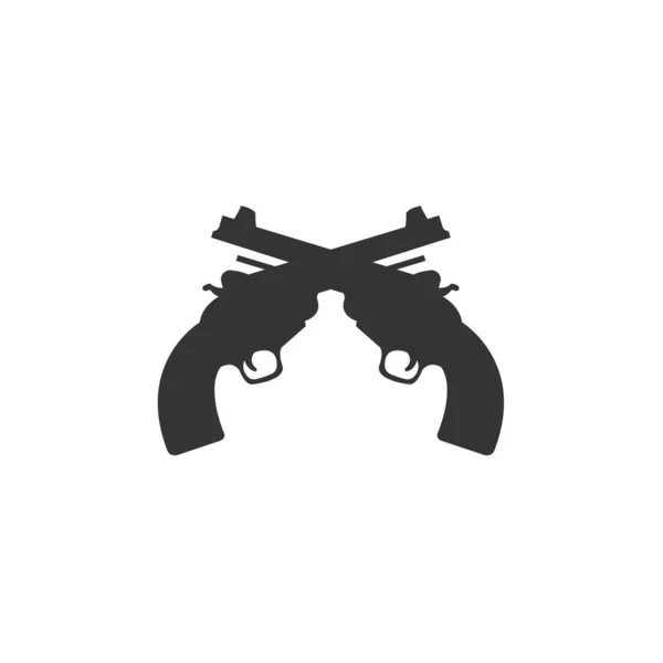 Silah Ikonu Vektör Illüstrasyon Tasarımı — Stok Vektör