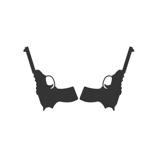 Pistolas Icono Vector Ilustración Diseño — Vector de stock