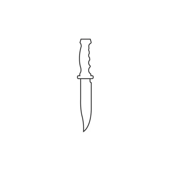 Cuchillo Del Ejército Icono Vector Ilustración Diseño — Archivo Imágenes Vectoriales