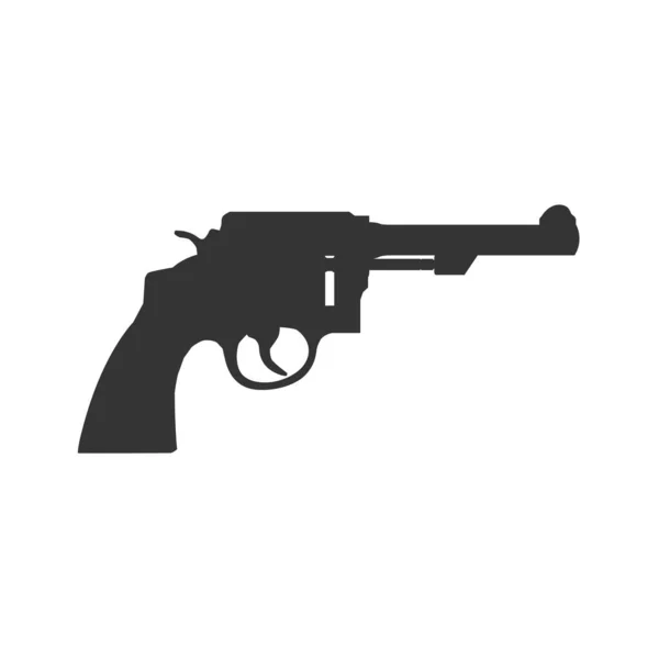Gammal Pistol Pistol Ikon Vektor Illustration Design — Stock vektor