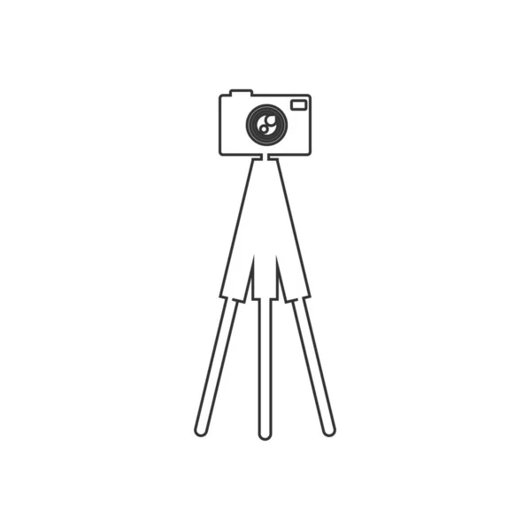 Camera Tripod Icon Vector Illustration Design — Stock Vector