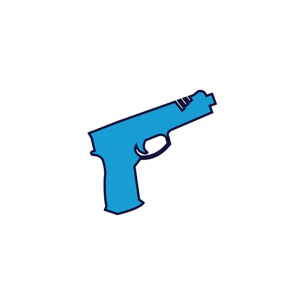 Pistola Pistola Icono Vector Ilustración Diseño — Archivo Imágenes Vectoriales