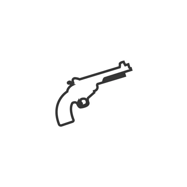 Pistol Pistol Ikon Vektor Illustration Design — Stock vektor