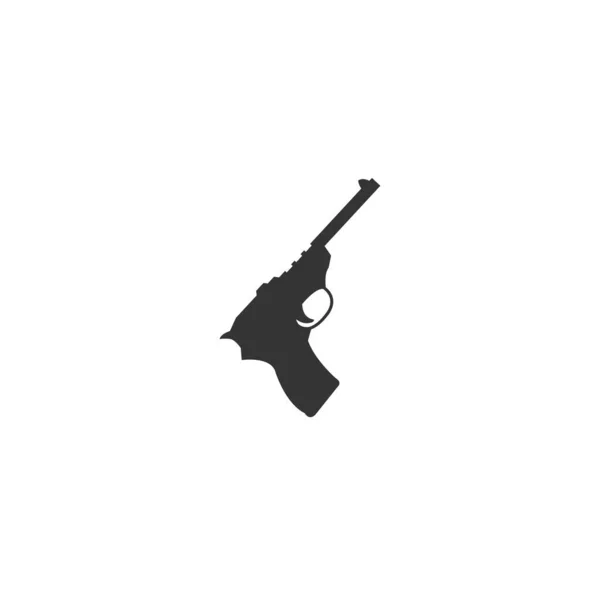 Pistola Arma Ícone Vetor Ilustração Design — Vetor de Stock