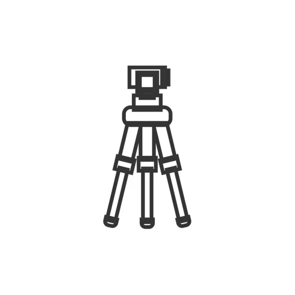 Camera Tripod Stand Icon Vector Illustration Design — Stock Vector