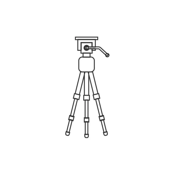 Desenho Ilustração Vetor Ícone Suporte Tripé Câmera — Vetor de Stock