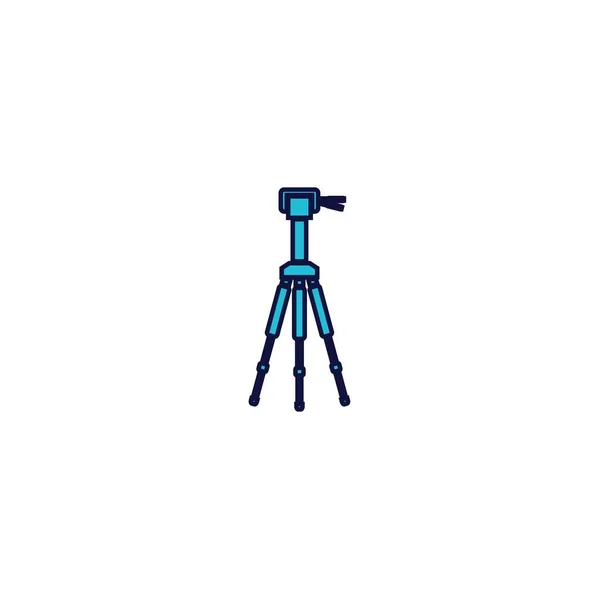 Camera Tripod Stand Icon Vector Illustration Design — Stock Vector