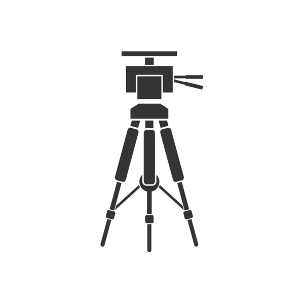 Фотоапарат Тринога Стійка Іконка Векторний Дизайн Ілюстрації — стоковий вектор