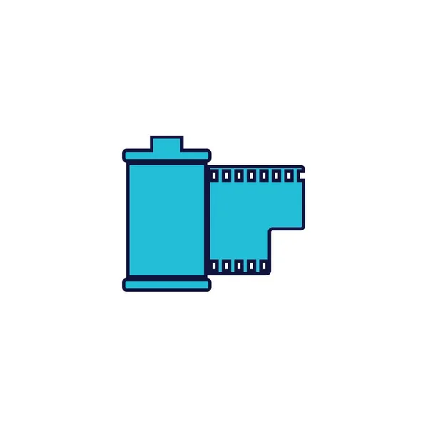 相机磁带图标矢量图解设计 — 图库矢量图片