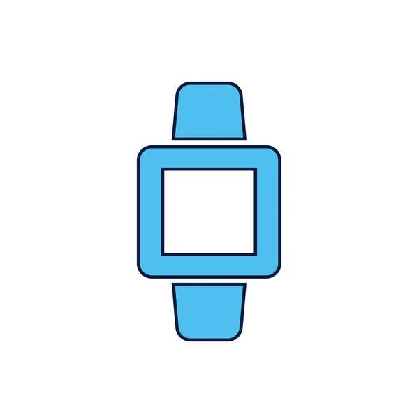 Armbanduhr Ikone Vektor Illustration Design — Stockvektor