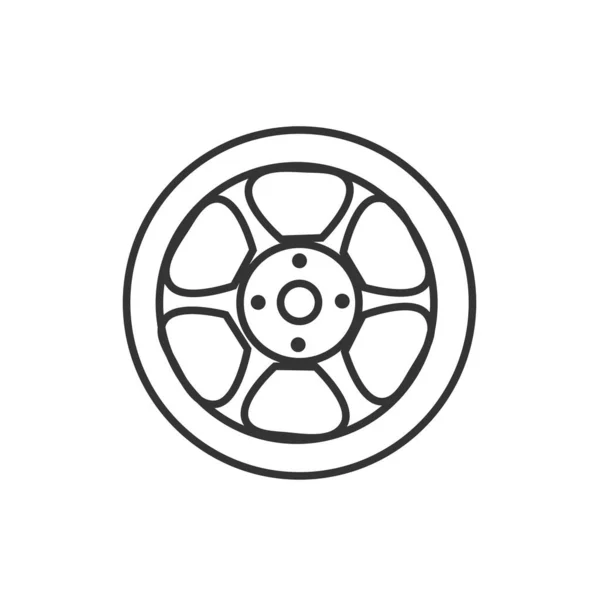 Αυτοκίνητο Τροχό Χείλος Εικονίδιο Διανυσματική Απεικόνιση Σχεδιασμό — Διανυσματικό Αρχείο