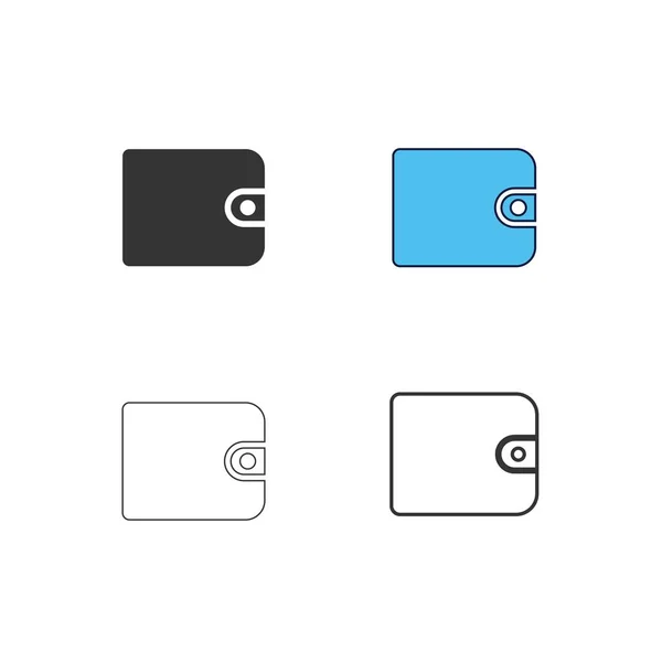 Brieftasche Symbol Vektor Illustration Design — Stockvektor