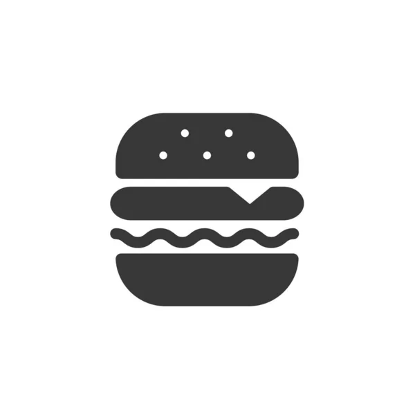 Бургер Значок Векторна Ілюстрація Веб Сайту Графічного Дизайну — стоковий вектор
