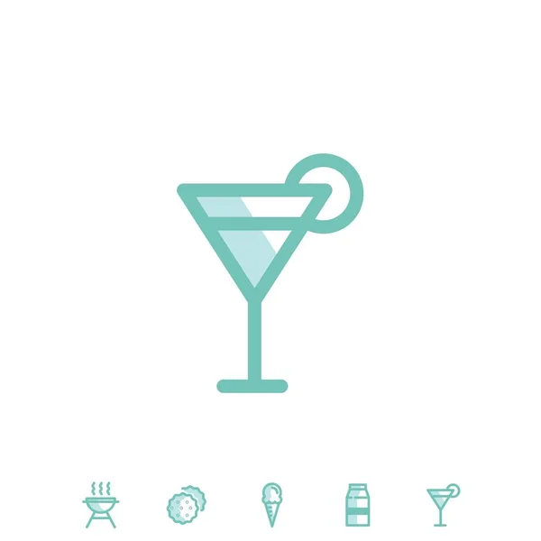 Cocktail Icon Vektor Illustration Für Website Und Grafikdesign — Stockvektor