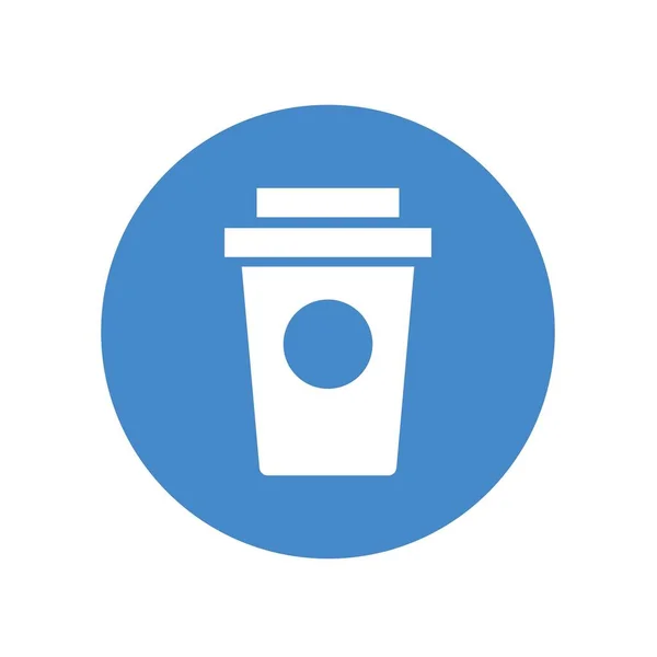 Cup Coffee Icon Vector Illustration Website Graphic Design - Stok Vektor