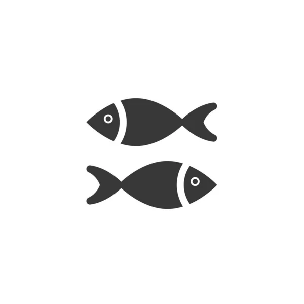 Web Sitesi Grafik Tasarımı Için Balık Simgesi Çizimi — Stok Vektör