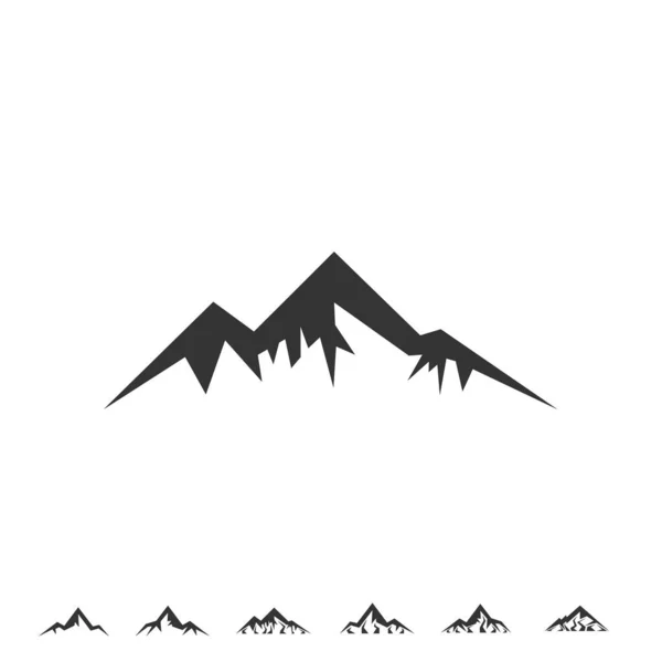Icono Montaña Vector Ilustración Diseño — Archivo Imágenes Vectoriales