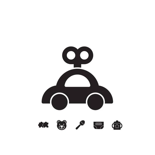 Toy Car Icon Vector Illustration Website Graphic Design — Stock Vector