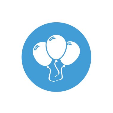 balonlar simge vektör illüstrasyon tasarımı