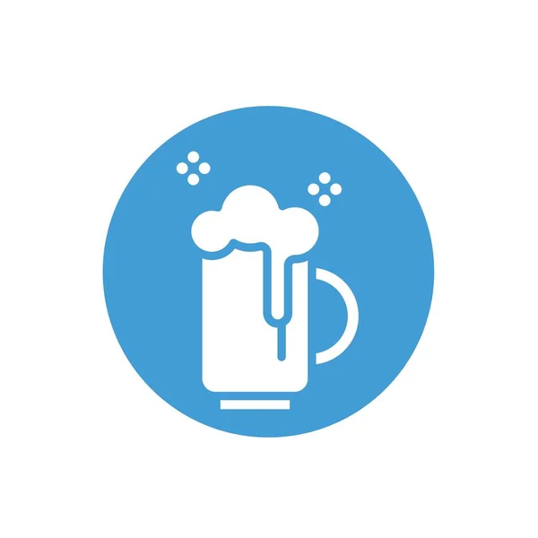 Bierflasche Symbol Vektor Illustration Design — Stockvektor