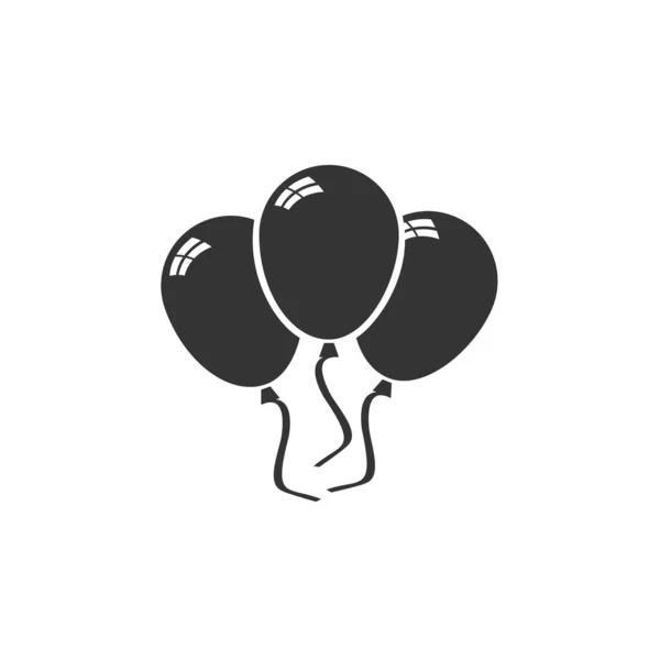 Luftballons Symbol Vektor Illustration Design — Stockvektor