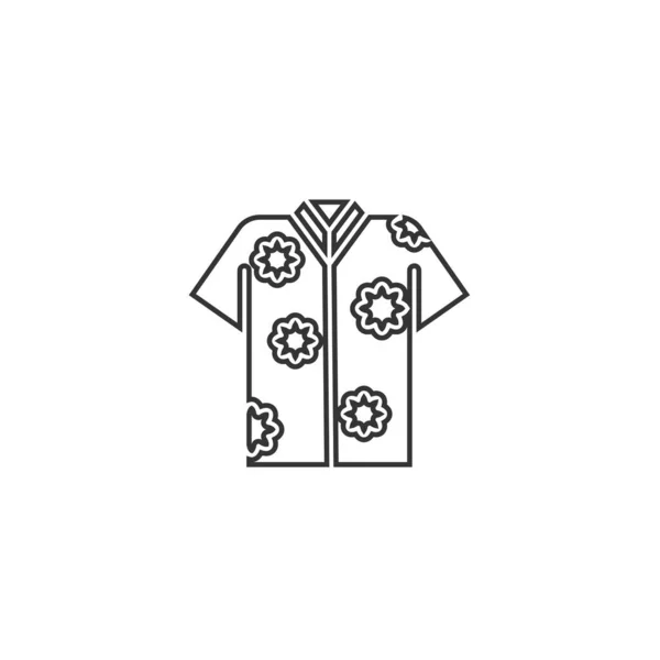 Strand Skjorta Ikon Vektor Illustration Design — Stock vektor