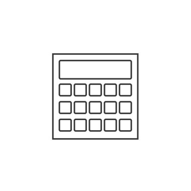 hesap makinesi simgesi vektör illüstrasyon tasarımı