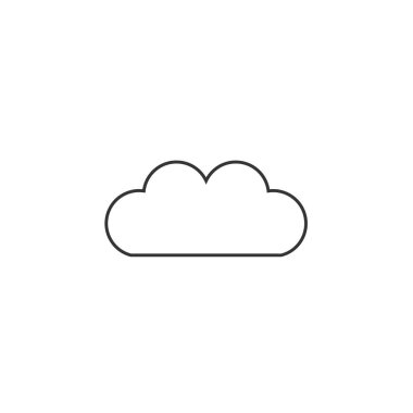 bulut simgesi vektör illüstrasyon tasarımı