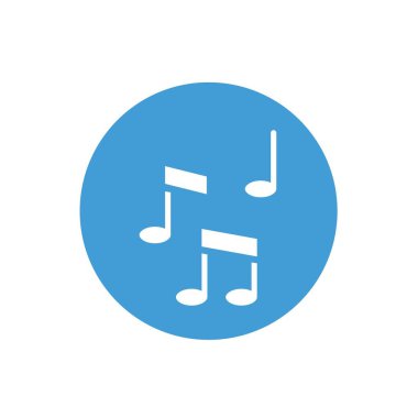 müzik simgesi vektör illüstrasyon tasarımı