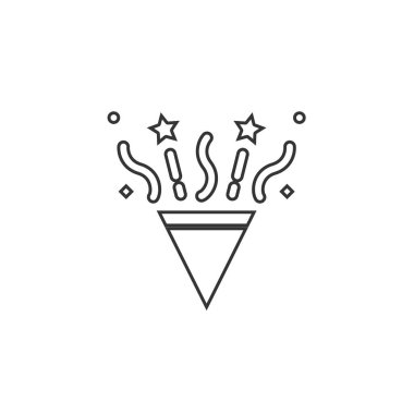 parti simgesi vektör illüstrasyon tasarımı