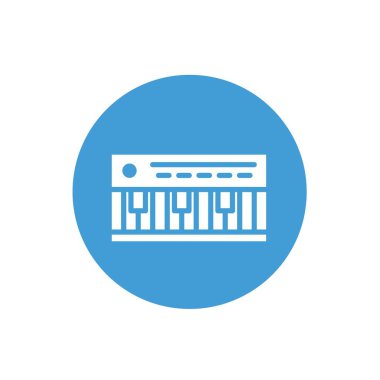 piyano simgesi vektör illüstrasyon tasarımı