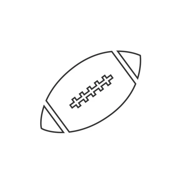 American Football Ikone Vektor Illustration Design — Stockvektor