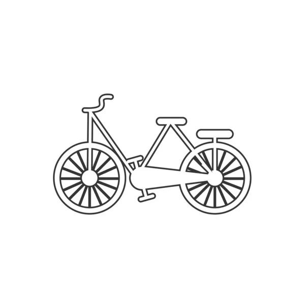 Fahrrad Ikone Vektor Illustration Design — Stockvektor