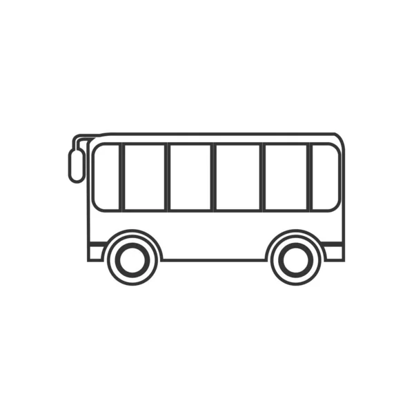 Bus Jouet Voiture Icône Vectoriel Illustration Conception — Image vectorielle