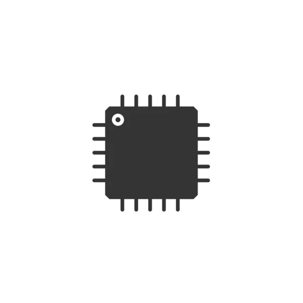 Mikro Chip Symbol Vektor Illustration Design — Stockvektor