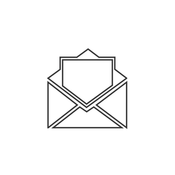 Umschlag Brief Symbol Vektor Illustration Design — Stockvektor