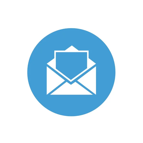 Envelope Carta Ícone Vetor Ilustração Design — Vetor de Stock